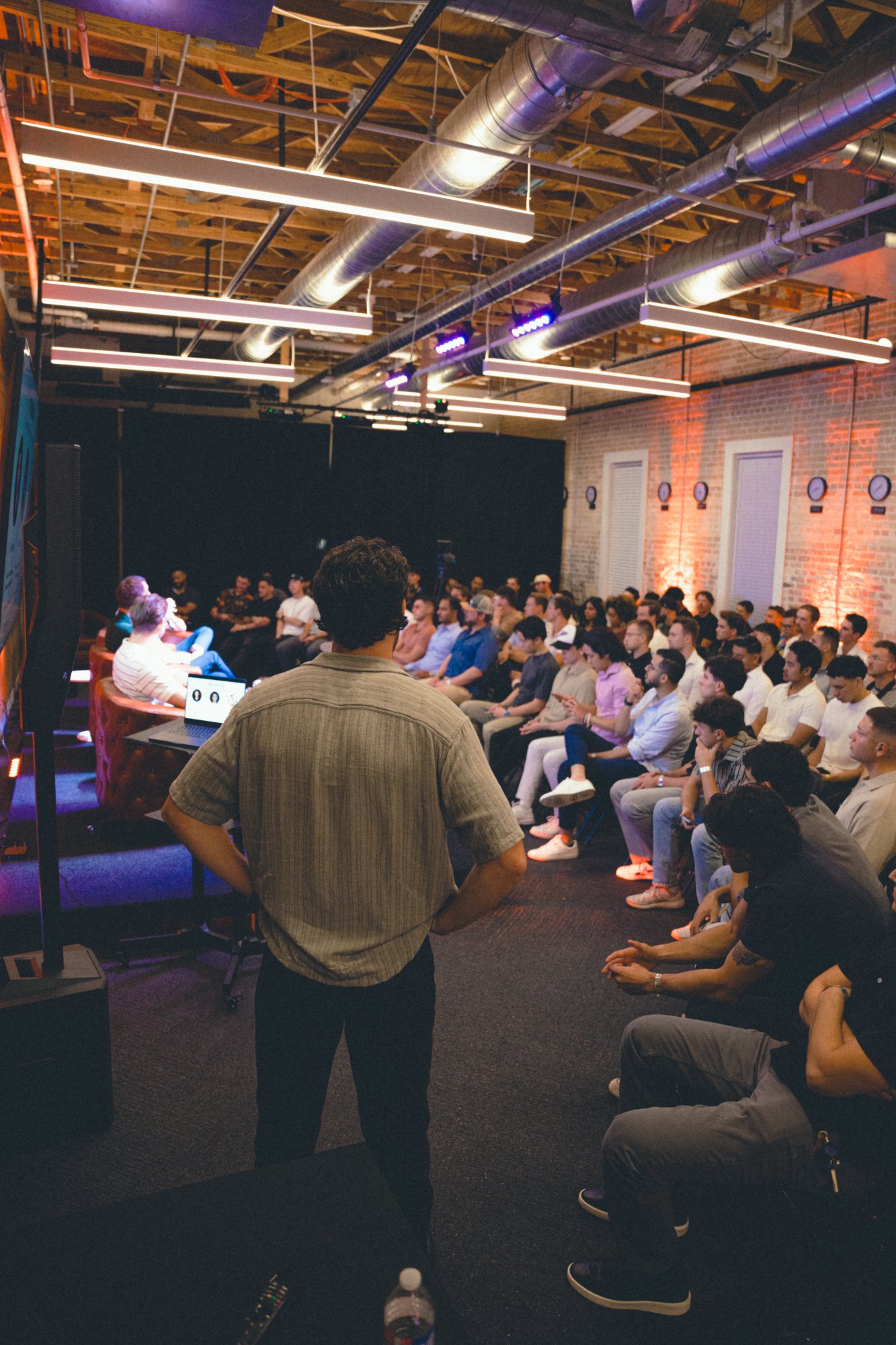 Dylan presenting to TSSC members